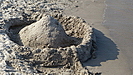 natürlich werden auch in Binz am Strand Sandburgen gebaut