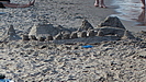 natürlich werden auch in Binz am Strand Sandburgen gebaut