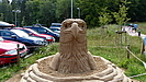 eine weitere Sandfigur im Rahmen des Binzer Festivals