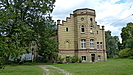 das Gutshaus von Maltzien aus dem 19. Jhdt. wurde im Stil der Tudorgotik erbaut