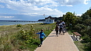 wir bummeln ein Stück die Strandpromenade entlang