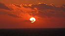Sonnenuntergang am ersten Seetag