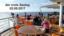 AIDADIVA - am 1.Seetag frühstücken wir bei schönstem Sonnenschein auf dem Aussenbereich des Weite Welt Restaurants