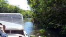 MIAMI EVERGLADES - durch einen schmalen Kanal fahren wir in die Everglades 