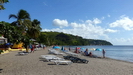 DOMINICA - der Mero Beach (vulkanisch), nicht überlaufen und sehr schön breit