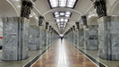 ST.PETERSBURG -  die Station Kirovskiy Zavod (von 1955) hat uns besonders mit ihrer kühlen, sehr sachliche Architektur beeindruckt