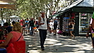 flanieren auf der Promenade "La Rambla"