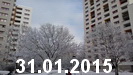 31.01. - erster Wintereinbruch in Berlin - Blick aus der Küche