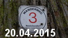 20.04. - der Wanderweg Nr.3 führt u.a. auch an dem kleinen Waldsee in Berlin-Hermsdorf vorbei