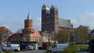 der Mitteltorturm und die Marienkirche in Prenzlau 