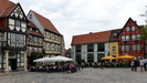 kleiner Platz unterhalb des Schlossberges mit dem Klopstockhaus von 1560 (ganz links)