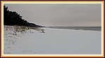 der endlose Strand von Binz ist v�llig verschneit