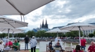 A-ROSA BRAVA - Blick zurück auf den Kölner Dom und das blaue Dach des Musical Dome