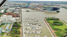 DÜSSELDORF - Blick von oben auf den Medienhafen