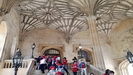 OXFORD - die imposante Treppe im Bodley Tower zur "The Hall" (1550) des Christ Church College<br />
										spielt auch in vielen Harry Potter Filmen eine Rolle
