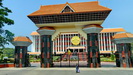 das Parlament des Bundesstaates Kerala, ein beeindruckendes Gebäude