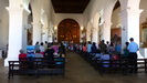 REMEDIOS - trotz des Gottesdienstes können wir einen kurzen Blick in die Kirche werfen