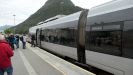  ÅNDALSNES - in Åndalsnes verlassen wir den Zug