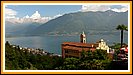 ber die Wallfahrtskirche Madonna del Sassao blicken wir auf den Lago Maggiore