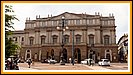 die Mailnder Scala, von auen ein wenig ansprechendes Gebude ...