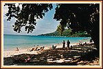 Hotelstrand auf den Seychellen Beau Vallon Bay