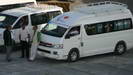 SOKHNA (gypten) - 
				auch der von Bakadi Tours gebuchte Bus steht pnktlich am Pier bereit