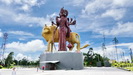 MAURITIUS - diese Statue der hinduistischen Gttin Durga ist mit 33 m Hhe die weltgrte Statue dieser Gttin