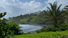 die Atlantikküste von St. Vincent mit einem schwarzen Sandstrand die Atlantikküste von St. Vincent mit einem schwarzen Sandstrand