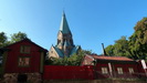 STOCKHOLM - unterhalb der Kirche stehen in der Bergspr�ngargr�nd Stra�e alte Holzh�user, die etwa 1885 erbaut wurden