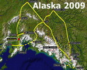 mit dem Mietwagen durch Alaska und Yukon 2009