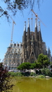 an der Kirche Sagrada Familia wird schon seit 1882 gebaut