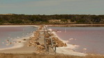Bitte anklicken zum Vergrößern ein Pink Lake im Coorong National Park