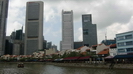 SINGAPUR - altes und neues sind hier am Boat Quay in Singapur vereint 
