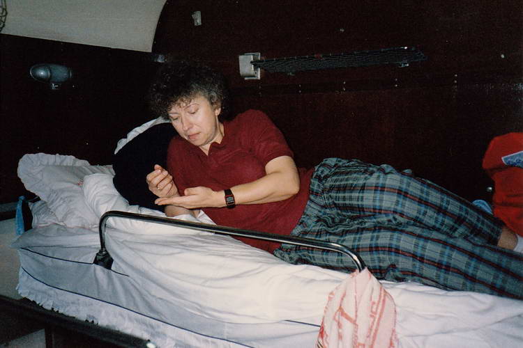 unser 4er-Schlafwagenabteil auf der Fahrt nach Luoyang unser 4er-Schlafwagenabteil auf der Fahrt nach Luoyang