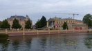 Blick vom Schloss Richtung Staatstheater (links) und stattliches Museum (rechts)
