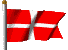 die Flagge von Dänemark