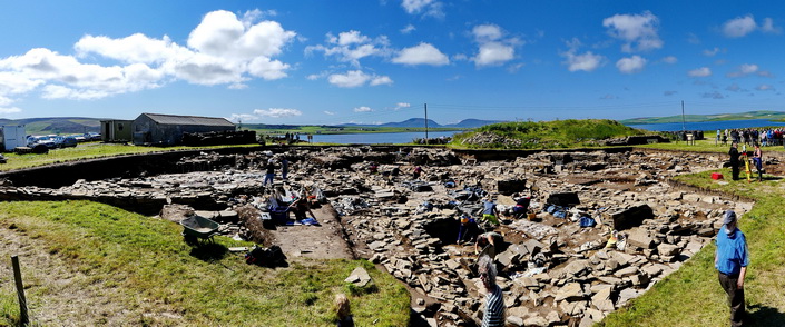 ORKNEY - in dieser Ausgrabungsstätte werden Mauerreste und Häuser von ca. 3200 v.Chr. ausgegraben ORKNEY - in dieser Ausgrabungsstätte werden Mauerreste und Häuser von ca. 3200 v.Chr. ausgegraben