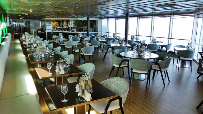 MEIN SCHIFF HERZ - im La Vela - Bistro gehen wir fters frhstcken, hier ist es schn ruhig