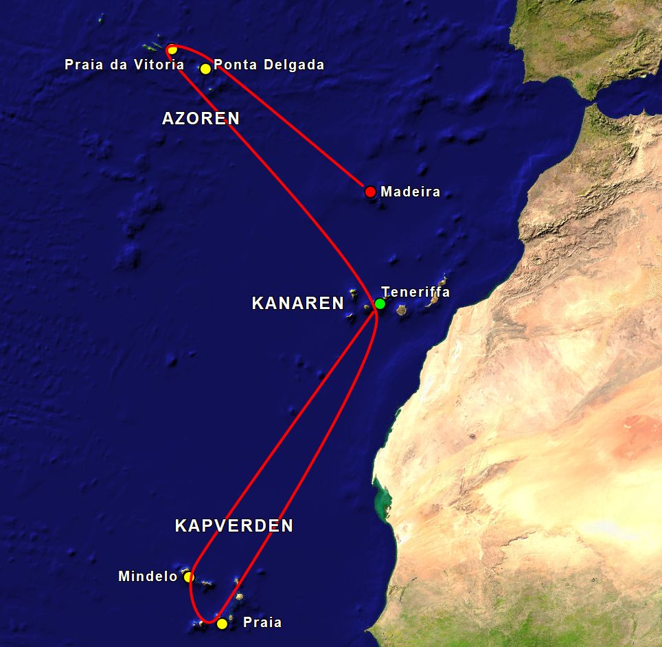14-tägige TUI-Kreuzfahrt "Kapverden & Azoren" mit der Mein Schiff Herz (ehemals Mein Schiff 2) 2020