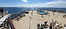 QUEEN ELIZABETH - das Lido Pool Deck am Heck des Schiffes  