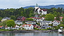 QUEEN ELIZABETH - im Oslo Fjord passiert unser Schiff einige Inseln in nur sehr kurzer Entfernung  